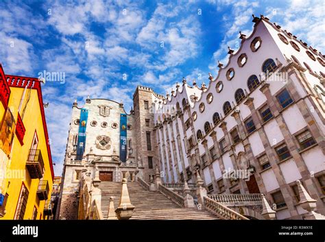 University of Guanajuato, Guanajuato Mexico, Steps With Students Stock ...