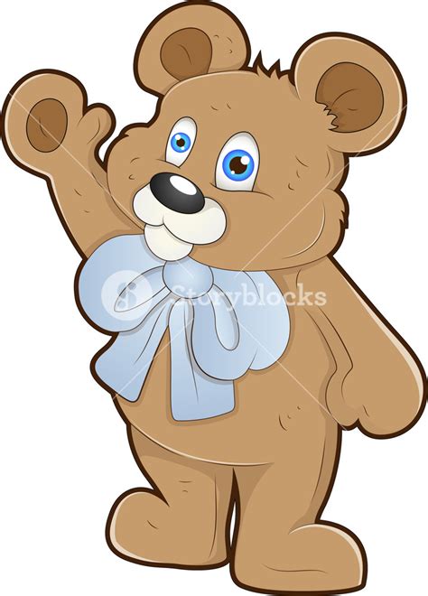 Teddy Bear - Cartoon Character Royalty-Free Stock Image - Storyblocks