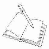 Notebook Coloring Page Sketch sketch template