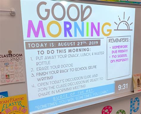 6 Tips for Your Classroom Morning Routine - Teach Create Motivate