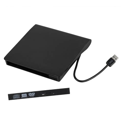 Slim External USB 3.0 DVD-RW CD Drive Enclosure Case For Notebook MAC Desktop - Walmart.com ...