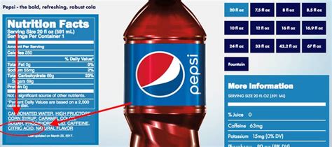 pepsi one ingredients