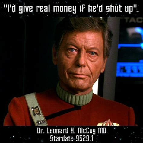 McCoy shut up | Star trek funny, Star trek vi, Star trek jokes