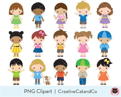 digital stickers Commercial Use painting kids people kids Artist ...