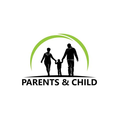 Premium Vector | Child and Parents Logo Template Design Vector