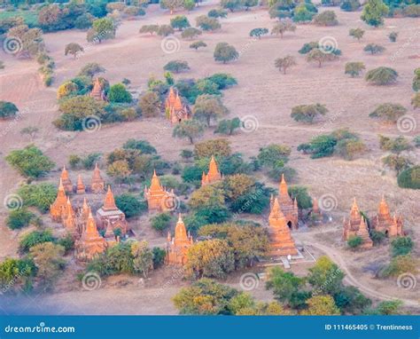 Myanmar Temples at Sunrise in the Summer Editorial Image - Image of ...