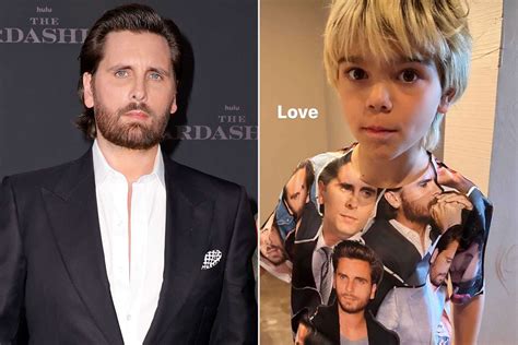 Scott Disick's Kids Penelope and Reign Wear T-Shirts with Dad's Face