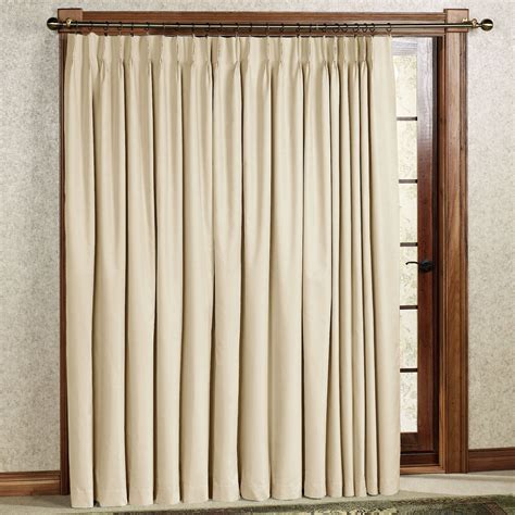Crosby Pinch Pleat Thermal Room Darkening Patio Panel | Sliding door curtains, Sliding patio ...