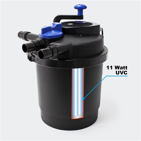 SunSun CPF-12000 Pressurized Bio Pond Filter 11W UV, 2642gph - Ming ...