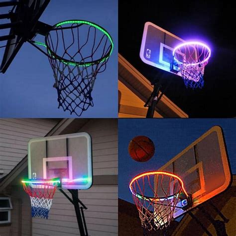 Light Up Basketball Hoop LED Hoop Activated Kit Spring Break Ball Sport