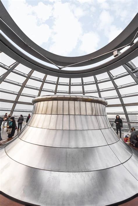 Tourists in Bundestag Dome editorial stock image. Image of foster ...