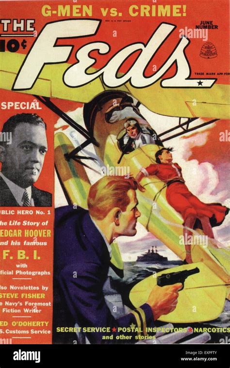 1930s USA The Feds Magazine Cover Stock Photo - Alamy