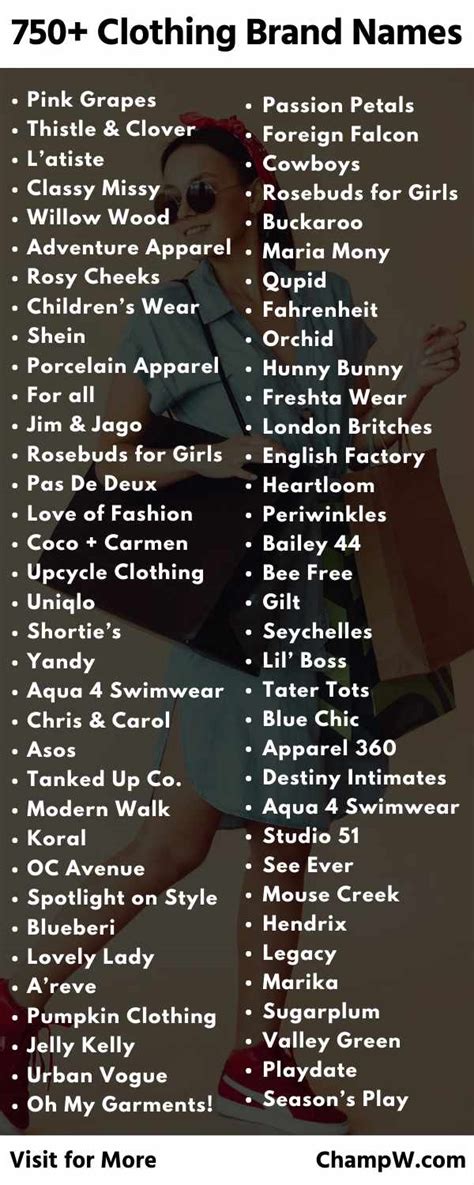 750+ Cool Clothing Brand Names That Leads More Sales