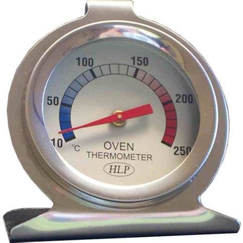 Oven Thermometer 10°C - 250°C Stainless Steel Dial Type | Chefs Essentials