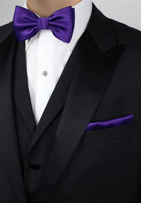 Modern Purple Bow Tie in Pre-Tied Style | Cheap-Neckties.com | Purple ...