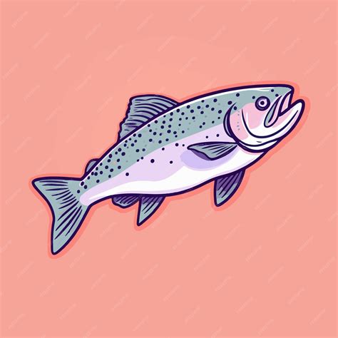 Premium Vector | A fish on a pink background