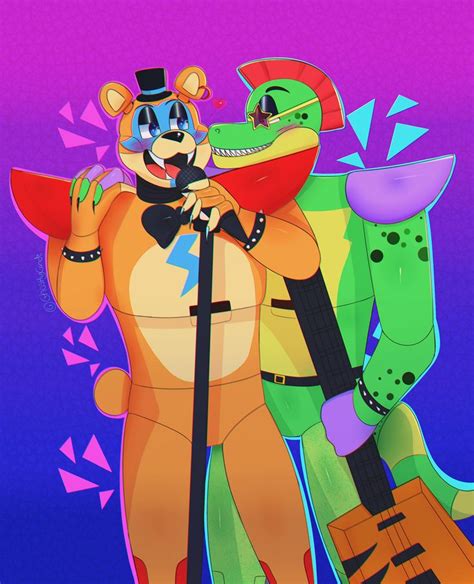 Monty x glamrock Freddy | Anime fnaf, Fnaf drawings, Fnaf art