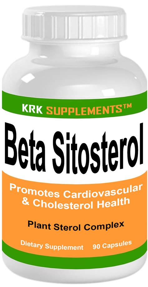 Beta Sitosterol 800mg per serving 90 Capsules KRK Supplements ...