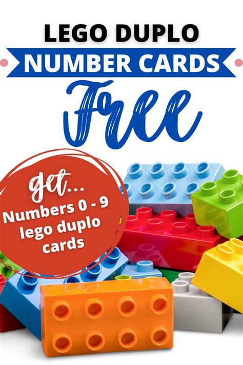 Lego Duplo Number Cards - One Beautiful Home