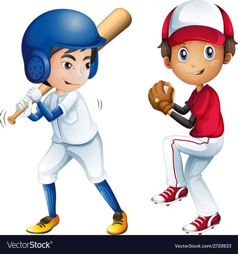 Kids playing baseball Royalty Free Vector Image | Kids playing baseball, Kids baseball, Kids playing