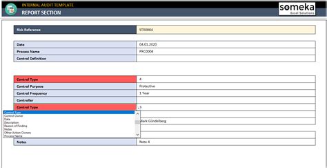 Internal Audit Excel Template | Audit Checklist, Report Format Tool