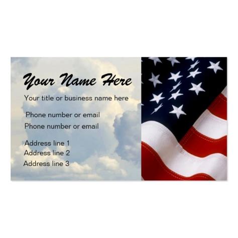 American flag Business Card Templates - Page3 | BizCardStudio