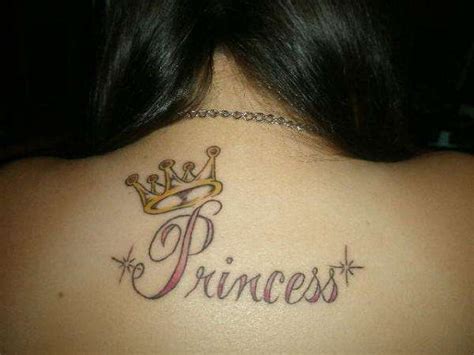 Princess with Crown tattoo