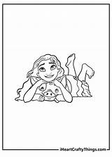 Moana Baby Hellokids Coloring Pages Disney Sketch Page sketch template