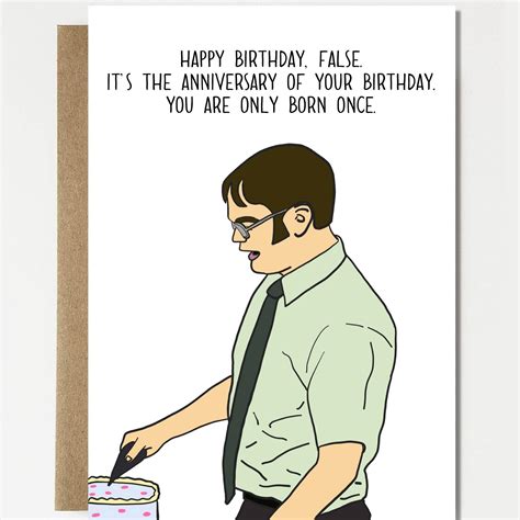 Funny Birthday Anniversary Birthday Card Happy Birthday - Etsy