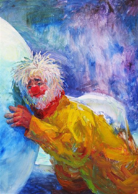 Buy The Sad Clown - painting by Vilma Vasiliauskaitė