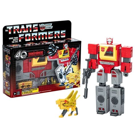 Transformers Retro 40th Anniversary Autobot Blaster & Steeljaw Action ...