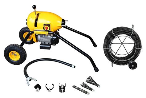 S200 Mobile Electric Wire Drain Cleaner With Large Wheels,Robust Design ...