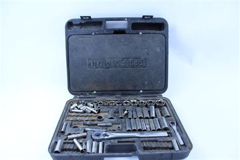 Craftsman Tool Set W/Sockets, Ratchets, & More Assorted Tools In Case; 10+ Pieces | Property Room