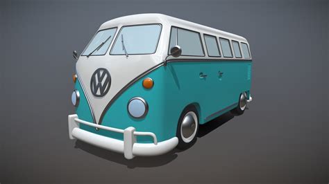 VW Van - Download Free 3D model by jesseroberts [718f8f0] - Sketchfab