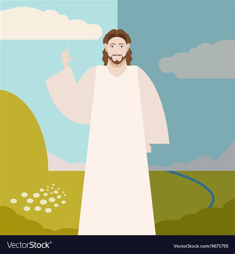 Jesus christ banner Royalty Free Vector Image - VectorStock