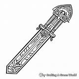 Sword Coloring Pages  Free & Printable sketch template