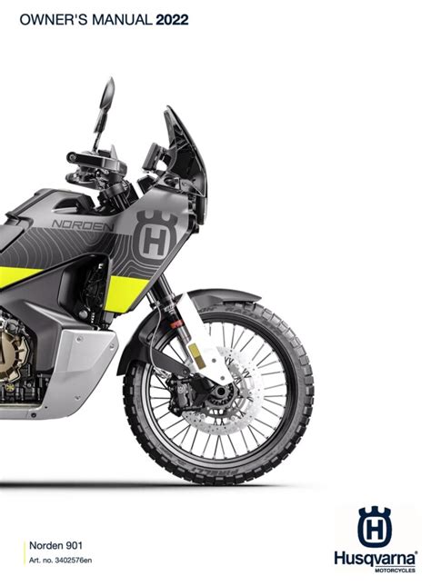 Husqvarna Norden 901 (2022+) Simplified Maintenance Schedule