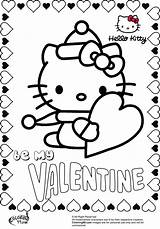 10 Valentines Day Hello Kitty Coloring Pages  Craze sketch template