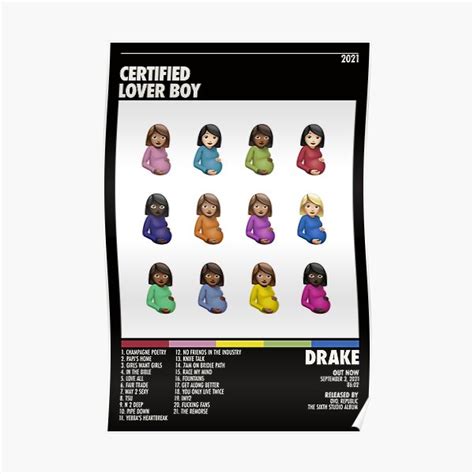 "Drake Certified Lover Boy Poster Poster Album Cover Poster | Poster ...