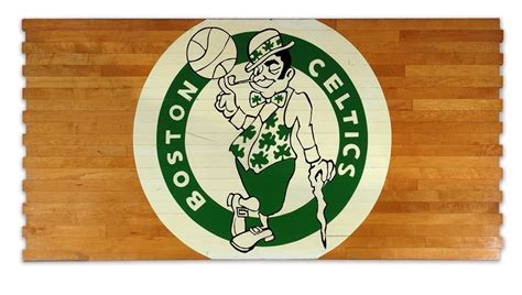 Celtics Center Court Floor with The Center Circle Logo 4x8