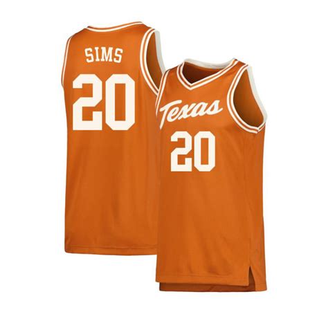 #20 Jericho Sims Youth Retro Texas Longhorns Gray Basketball Jersey