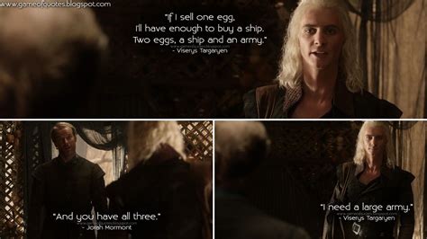 Game of Thrones Quotes | Viserys Targaryen: If I sell one egg, I’ll ...