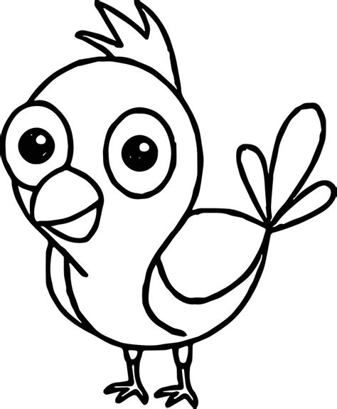 awesome Funny Bird Coloring Page | Cartoon coloring pages, Bird coloring pages, Bird drawings