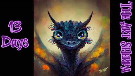 Baby Dragon 😈🧙‍♀️🕷 13 Days of Halloween Acrylic painting Tutorial Step by Step - YouTube