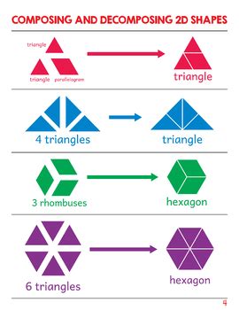 Composing And Decomposing (Compose And Decompose) 2D Shapes worksheets