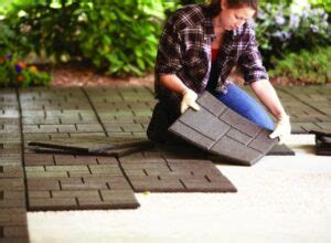 How to Install Rubber Patio Pavers on Dirt [ Pictures + Video] - Clever ...