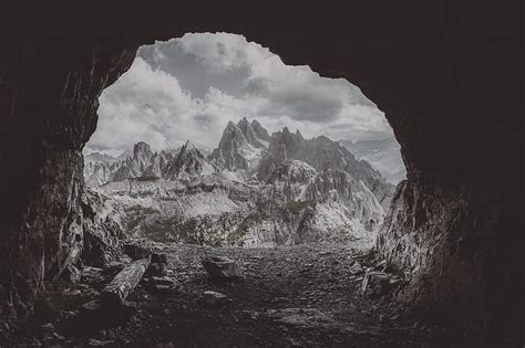 Mountain Cave, cave, mountains, nature, HD wallpaper | Peakpx