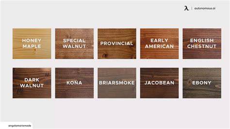 10 Different Colored Stains for Wood to Choose for Home