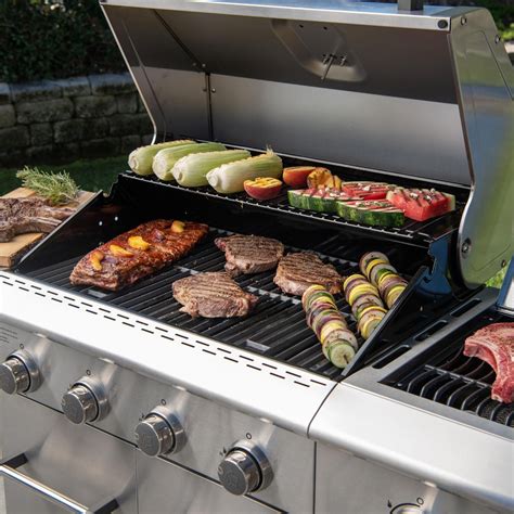 Nexgrill Deluxe 4-Burner LP Grill w/ IR Side Burner : BBQGuys