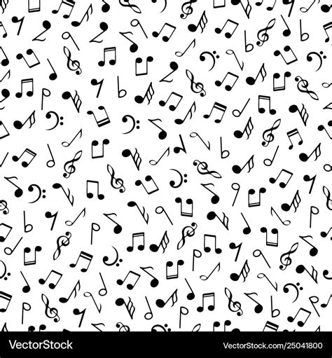 Black And White Wallpaper Music Notes